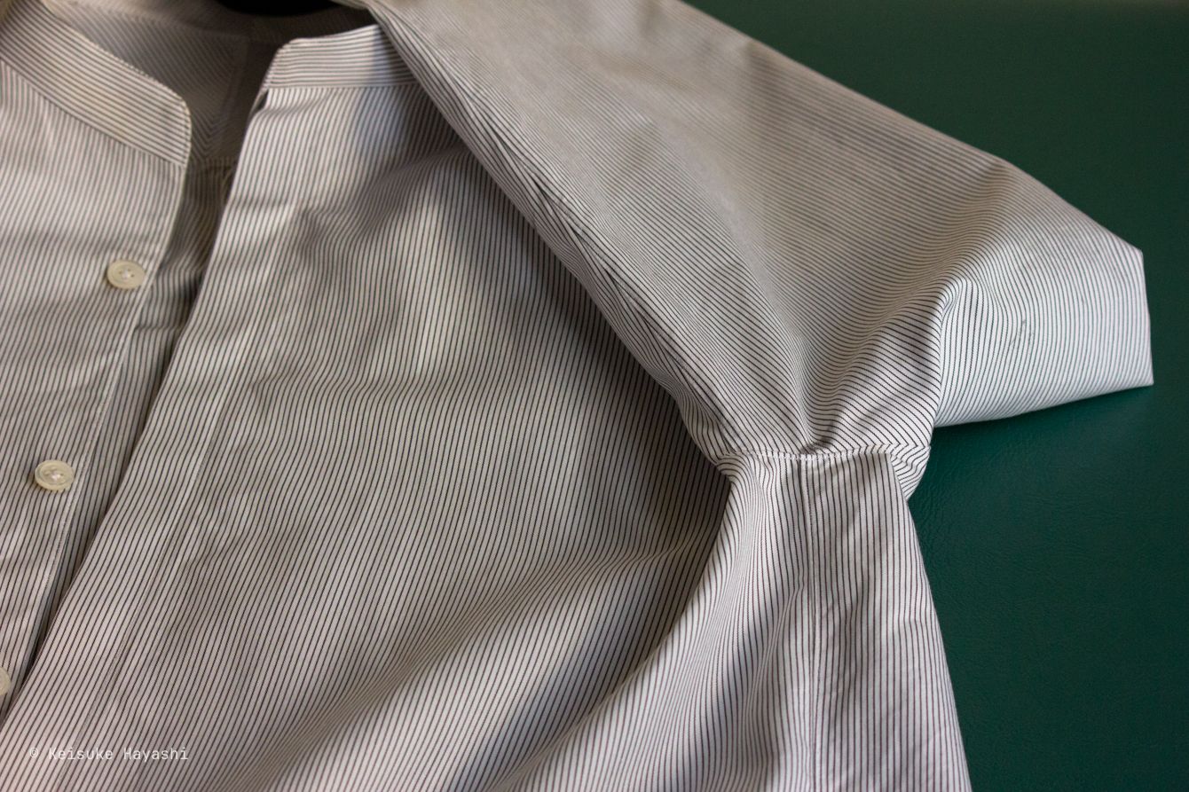 前振りの袖付け